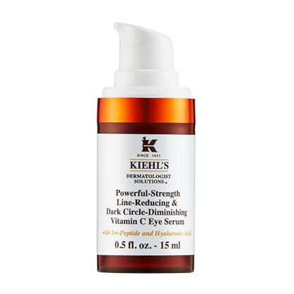 Sérum para ojos Kiehl's Powerful-Strength 10% Vitamina C, crema para reducir líneas y ojeras, suaviza e hidrata el área de los ojos, 0.5 fl oz - imagen 3
