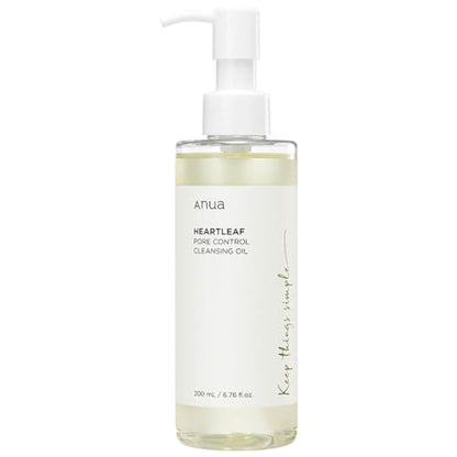 Anua Aceite Limpiador de Poros Heartleaf, Limpiador Suave para el Rostro, Cuidado de Sebo, Desmaquillante Hidratante Diario, 200ml - imagen 1
