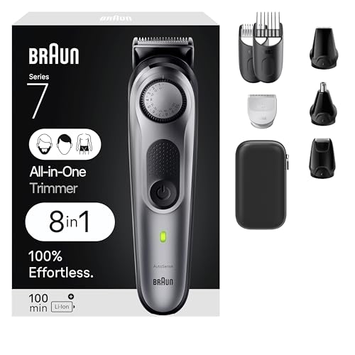 Kit de Estilo Todo en Uno Braun Series 7 7410, Recortadora 8 en 1 para Hombres con Recortadora de Barba, Recortadora Corporal, Cortapelos, Cuchilla - imagen 3