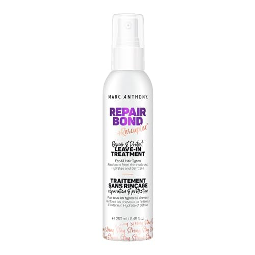 Tratamiento Acondicionador Sin Enjuague Marc Anthony Bond Repair para Cabello Seco y Dañado - Humectante Profundo que Reduce Quiebras y Frizz - imagen 1