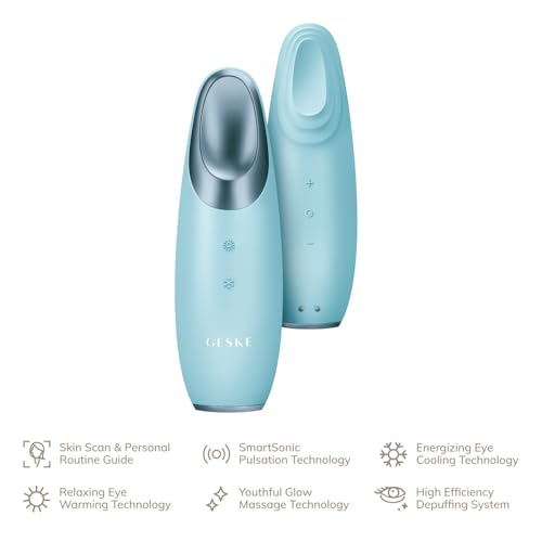 GESKE SmartAppGuided™ Masajeador de Ojos Caliente y Frío | 6 en 1 | Combate Ojeras y Bolsas | Refresca Párpados Caídos | Relajación y Anti-Estrés | - imagen 1