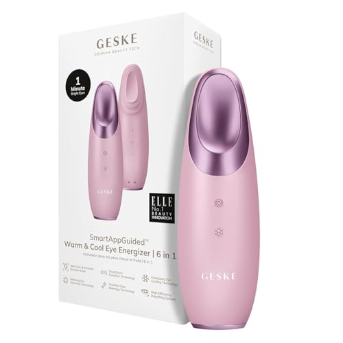 GESKE SmartAppGuided™ Masajeador de Ojos Térmico y Frío | 6 en 1 | Combate Ojeras y Bolsas | Refresca Párpados Caídos | Relajación y Anti-Estrés | - imagen 2