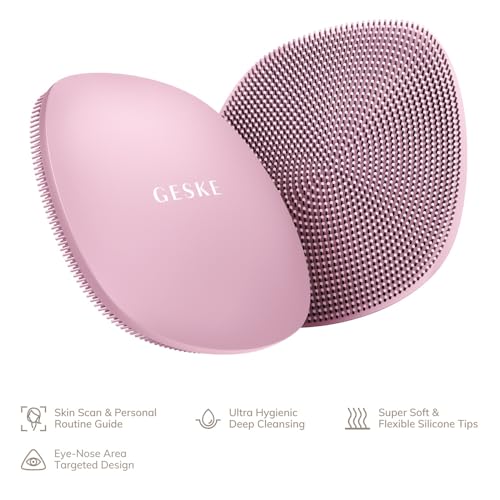 Cepillo Facial GESKE SmartAppGuided™ | 4 en 1 | Cepillo de Limpieza Facial Profesional | Cepillo Facial de Silicona | Cuidado de la Piel - imagen 4