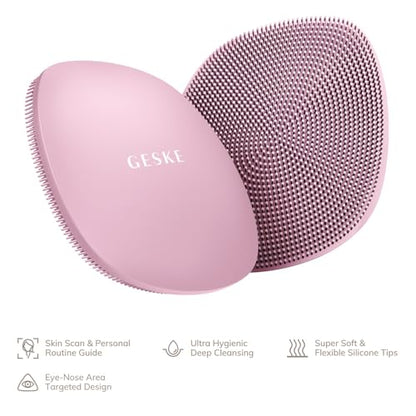 Cepillo Facial GESKE SmartAppGuided™ | 4 en 1 | Cepillo de Limpieza Facial Profesional | Cepillo Facial de Silicona | Cuidado de la Piel - imagen 4