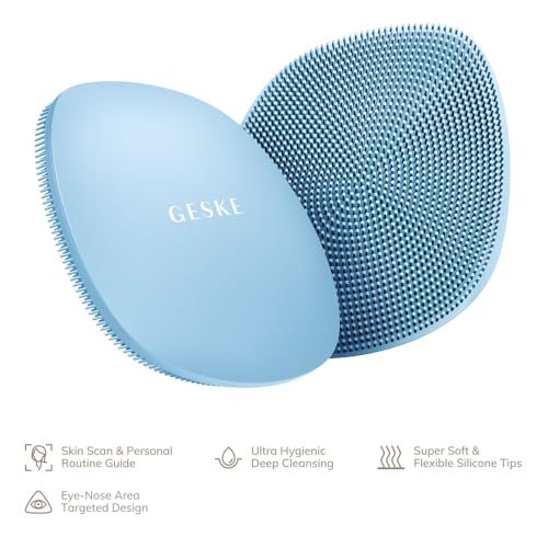Cepillo Facial GESKE SmartAppGuided™ | 4 en 1 | Cepillo de Limpieza Facial Profesional | Cepillo Facial de Silicona | Cuidado de la Piel - imagen 1