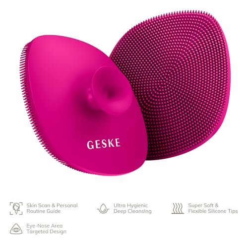 Cepillo Facial GESKE SmartAppGuided - Limpiador Facial Profesional 4 en 1 con Cerdas de Silicona Suaves - Rutina de Cuidado de la Piel Suave - imagen 1