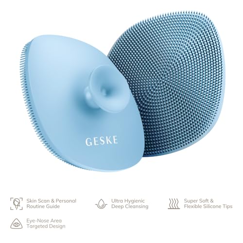 Cepillo Facial Profesional GESKE SmartAppGuided 4 en 1 | Mango de Silicona Suave para Limpieza Suave | Cuidado de la Piel - imagen 2