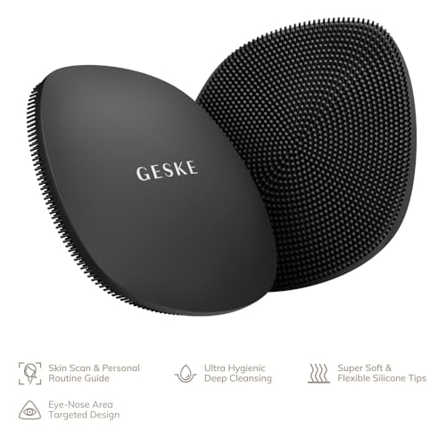 Cepillo Facial GESKE SmartAppGuided™ | 4 en 1 | Cepillo de Limpieza Facial Profesional | Cepillo Facial de Silicona | Cuidado de la Piel - imagen 3