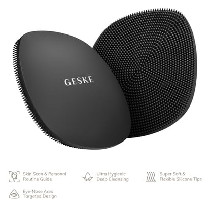 Cepillo Facial GESKE SmartAppGuided™ | 4 en 1 | Cepillo de Limpieza Facial Profesional | Cepillo Facial de Silicona | Cuidado de la Piel - imagen 2