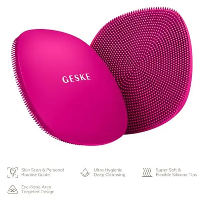 Cepillo Facial GESKE SmartAppGuided™ | 4 en 1 | Cepillo de Limpieza Facial Profesional | Cepillo Facial de Silicona para Cuidado de la Piel - imagen 3
