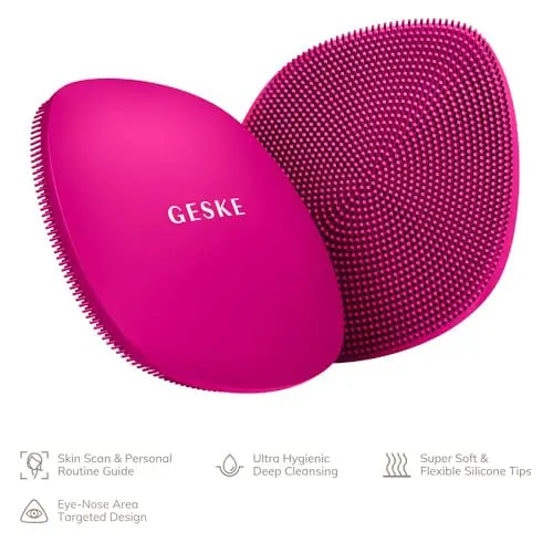 Cepillo Facial GESKE SmartAppGuided™ | 4 en 1 | Cepillo de Limpieza Facial Profesional | Cepillo Facial de Silicona para Cuidado de la Piel - imagen 4