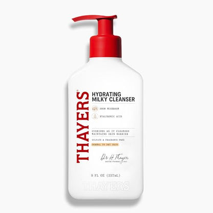 Limpiador Facial Hidratante Thayers con Hongo de Nieve y Ácido Hialurónico, Limpieza Suave para Piel Seca y Sensible, Libre de Parabenos, 8 Fl Oz - imagen 1