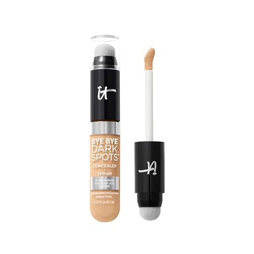 IT Cosmetics Bye Bye Dark Spots Corrector + Suero Iluminador – 2% Niacinamida, Ácido Hialurónico y Cafeína - Cobertura Media, Acabado Natural, Para - imagen 3