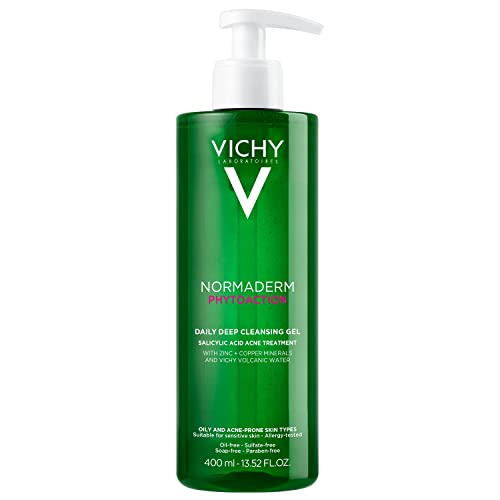 VICHY Normaderm Gel Limpiador Facial Diario para Acné, 0.5% Ácido Salicílico, Limpia Piel Grasa, Elimina Exceso de Aceite y Poros Obstruidos, Sin - imagen 2