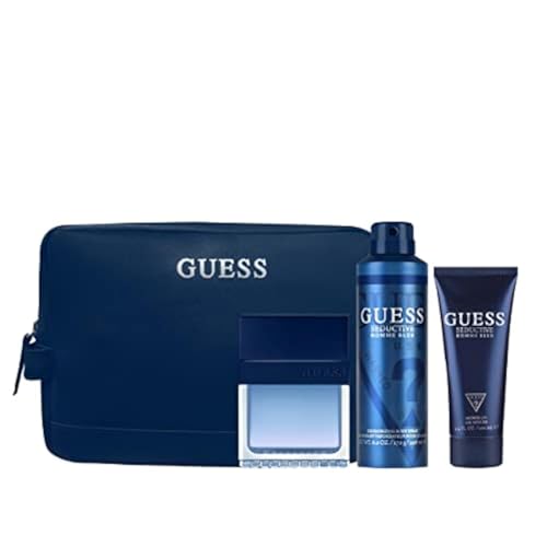 Set de Regalo para Hombre Guess Seductive Homme Blue: Eau de Toilette 3.4oz, Desodorante 6.0oz, Gel de Ducha 3.4oz, Bolsa 4 Piezas - imagen 1