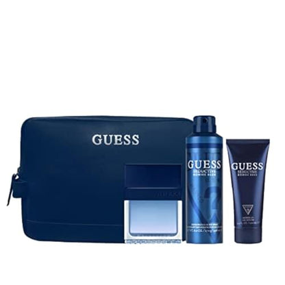 Set de Regalo para Hombre Guess Seductive Homme Blue: Eau de Toilette 3.4oz, Desodorante 6.0oz, Gel de Ducha 3.4oz, Bolsa 4 Piezas - imagen 4