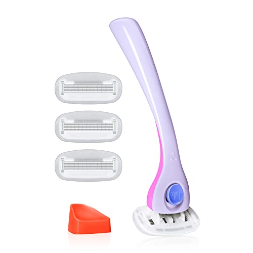 Kit de Afeitado Billie para Mujeres – Afeitadora Femenina + 4 Recambios de Cuchillas de 5 Hojas + Soporte Magnético – DreamPop - imagen 1