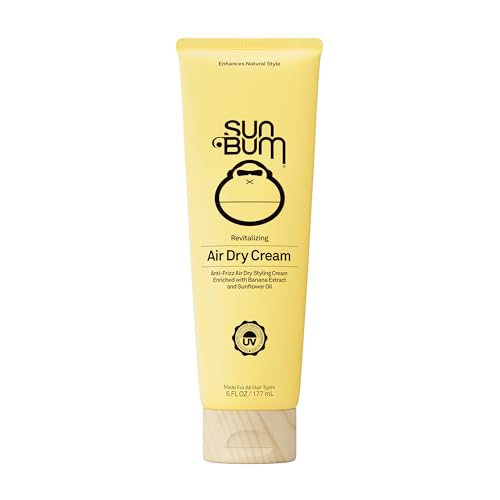 Crema Revitalizante para Secado al Aire Sun Bum - Crema para Estilo Antifrizz con Extracto de Plátano y Aceite de Girasol - Vegana - Sin Parabenos - - imagen 2