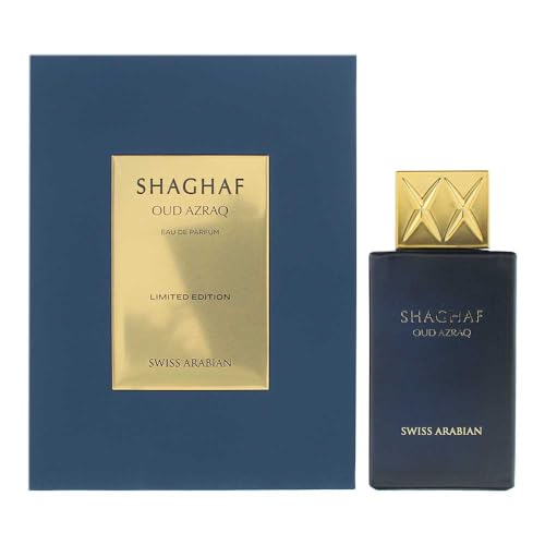 Swiss Arabian Shaghaf Oud Azraq, Edición Limitada - Fragancia EDP de Lujo de Dubái - Aroma Seductor y Duradero - 2.5 oz - imagen 1