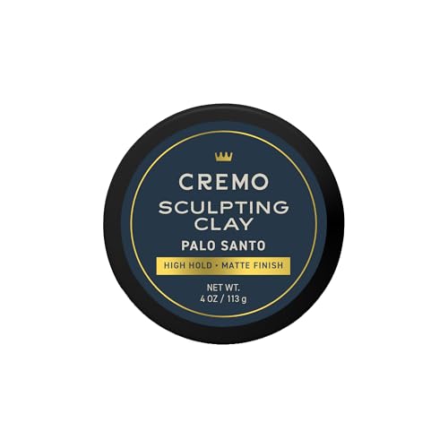 Cremo Sculpting Clay para Peinar de Grado Barbería Palo Santo (Colección Reserve), Fijación Alta, Acabado Mate, 4 Oz - imagen 3