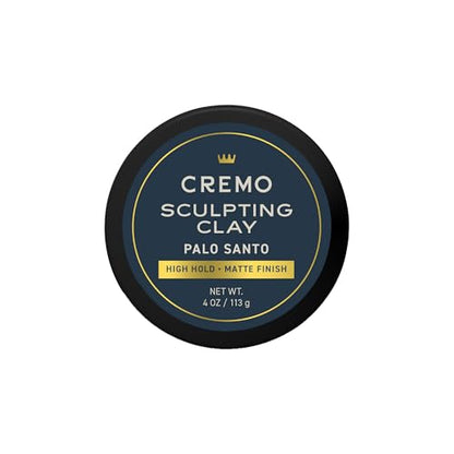 Cremo Sculpting Clay para Peinar de Grado Barbería Palo Santo (Colección Reserve), Fijación Alta, Acabado Mate, 4 Oz - imagen 4