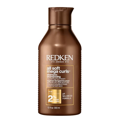 Champú Redken All Soft Mega Curls | Para Cabello Muy Seco | Champú Sin Sulfatos | Para Cabello Rizado y Afro | Nutre y Suaviza con Aloe Vera - imagen 3
