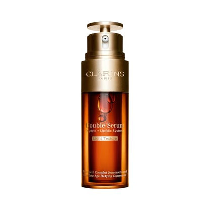 Clarins Double Serum Light | Anti Aging | Visibly Firms, Smoothes & Boosts Radiance in 7 Days* | 21 Plant Ingredients | Turmeric | Lighter Texture | G - imagen 1