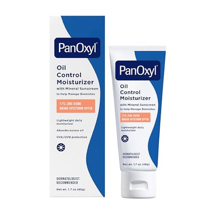 PanOxyl AM Hidratante Controlador de Aceite, Nueva Fórmula Transparente, Absorbe el Exceso de Aceite y Reduce el Brillo, con Protector Solar Mineral - imagen 4