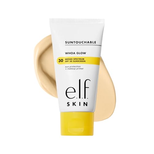 e.l.f. SKIN Suntouchable! Whoa Glow SPF 30, Protector Solar Ligero y r de Maquillaje para un Acabado Radiante, Infundido con Ácido Hialurónico, - imagen 2
