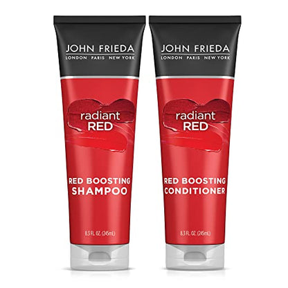 John Frieda Paquete de Champú y Acondicionador Radiant Red, Champú y Acondicionador Mejoradores de Color, con Granada y Vitamina E - imagen 3