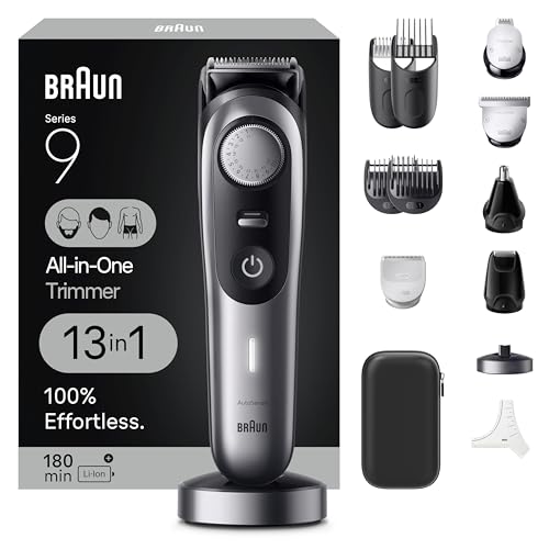 Braun Series 9 All-in-One Multi Grooming Kit for Men, 13-in-1 Beard Trimmer, Body Groomer, Hair Clipper and Manscaping for Face & Body, 9440 - imagen 3