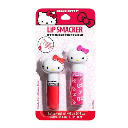 Bálsamo Labial Lip Smacker Lippy Pals Swirls, Sanrio Hello Kitty, Hidratante y Suavizante, Sabor Cereza Alegre y Kiwi, Cruelty-Free y Vegano - imagen 1