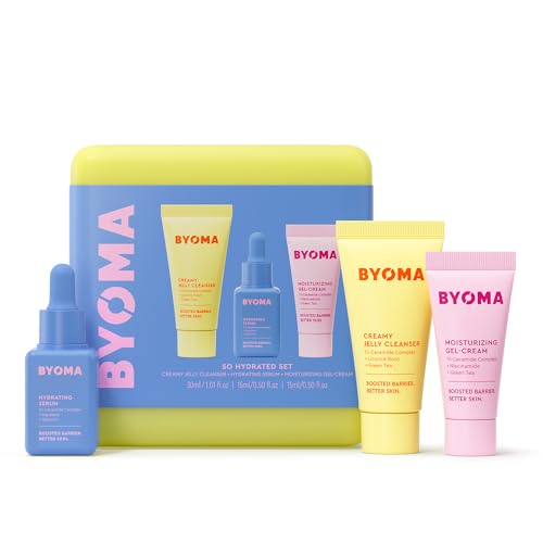 Set Hidratante BYOMA - Set de Cuidado de la Piel para Reparar la Barrera - Limpiador Geloso, Suero Hidratante y Hidratante Facial con Ceramidas para - imagen 4
