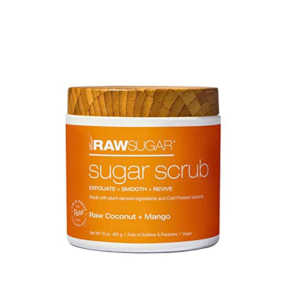 Exfoliante de Azúcar Crudo Raw Sugar, Coco y Mango, 15 Onzas - imagen 3