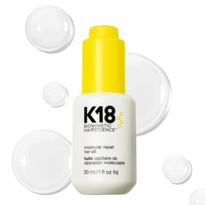 Aceite Capilar K18 Molecular Repair, Aceite Ligero para Cabello Más Fuerte y Saludable, Apto para Todo Tipo de Cabello, 1 Fl Oz - imagen 3