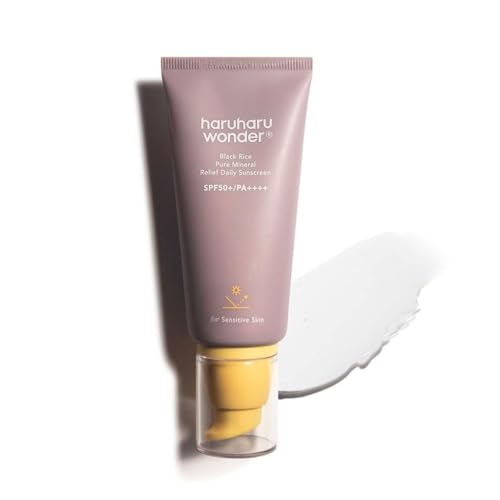 Protector Solar Diario Haruharu Wonder Black Rice Pure Mineral, SPF50+/PA++++, Amplio Espectro UVA/UVB, Sin Octinoxato ni Oxybenzona, Ácido - imagen 1