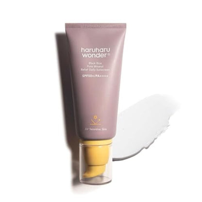 Protector Solar Diario Haruharu Wonder Black Rice Pure Mineral, SPF50+/PA++++, Amplio Espectro UVA/UVB, Sin Octinoxato ni Oxybenzona, Ácido - imagen 3