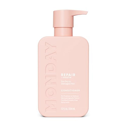 Acondicionador MONDAY HAIRCARE REPAIR con Keratina, Aceite de Coco, Manteca de Karité, Aceite de Argán y Manteca de Cacao para Cabello Seco y Dañado - imagen 3