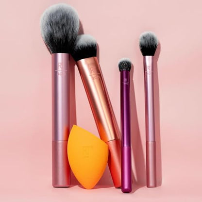 Kit de Brochas Real Techniques Insta Artist, Set de Brochas para Rostro, Mejillas y Ojos, 9 Piezas para Maquillaje, Herramientas de Calidad - imagen 1