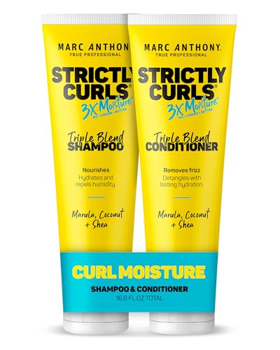 Set de Champú y Acondicionador Marc Anthony para Cabello Rizado, Strictly Curls - Hidratación Profunda y Definición de Rizos, Reduce el Frizz y - imagen 1