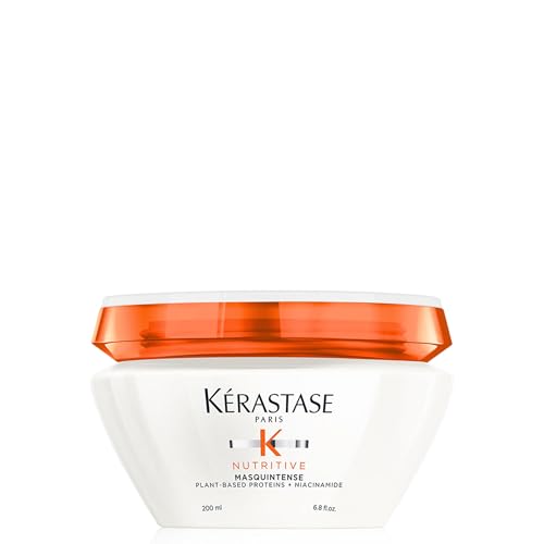 Kerastase Nutritive Masquintense Mask For Fine to Medium Dry Hair - Deeply Nourishes & Conditions, With Plant-Based Proteins & Niacinamide, 6.8 Fl Oz - imagen 1