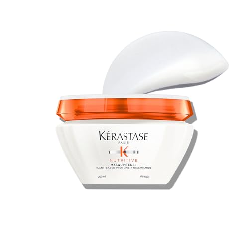 Kerastase Nutritive Masquintense Riche Hair Mask For Medium to Thick Dry Hair - Deeply Nourishes With Plant-Based Proteins & Niacinamide, 6.8 Fl Oz - imagen 1