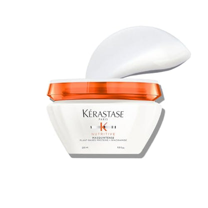 Kerastase Nutritive Masquintense Riche Hair Mask For Medium to Thick Dry Hair - Deeply Nourishes With Plant-Based Proteins & Niacinamide, 6.8 Fl Oz - imagen 2