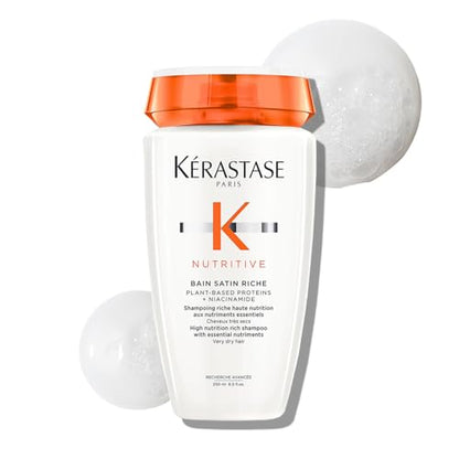 Champú KÉRASTASE Nutritive Bain Satin Riche, Limpia y Fortalece contra la Sequedad, Aporta Suavidad, Brillo y Nutrición con Proteínas de Origen - imagen 4