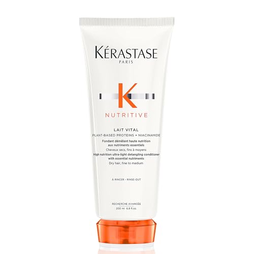 Acondicionador Hidratante KÉRASTASE Nutritive Lait Vital, Aporta Hidratación, Brillo y Nutrición, Suavizante con Proteínas de Origen Vegetal y - imagen 1