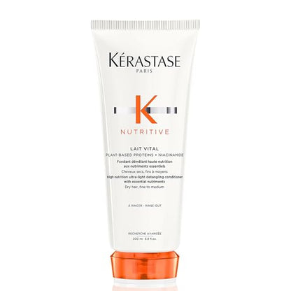 Acondicionador Hidratante KÉRASTASE Nutritive Lait Vital, Aporta Hidratación, Brillo y Nutrición, Suavizante con Proteínas de Origen Vegetal y - imagen 4