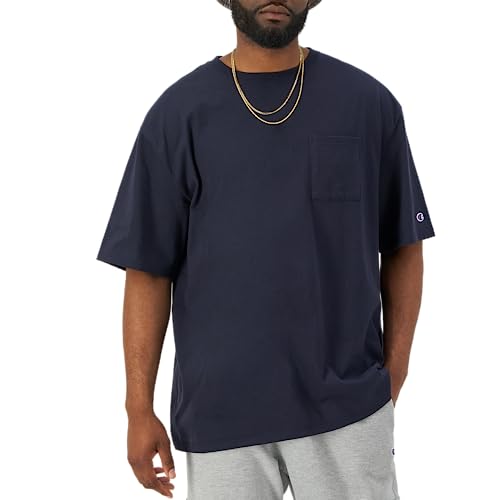 Camiseta para Hombre Champion, Clásica con Bolsillo de Algodón Ringspun, Suave (Tallas Grandes y Altas) - imagen 1