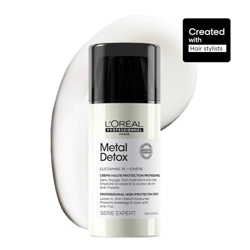 Crema Alisadora Metal Detox de L'Oréal Professionnel Paris - Tratamiento Leave-In Ligero para Todo Tipo de Cabello, Hidrata y Protege Contra el - imagen 4