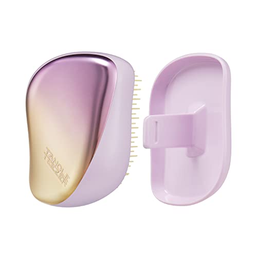 Tangle Teezer The Compact Styler Cepillo Desenredante para Cabello Húmedo y Seco, Ideal para Viajes y Manos Pequeñas, Lila Dulce/Amarillo Cromado - imagen 4