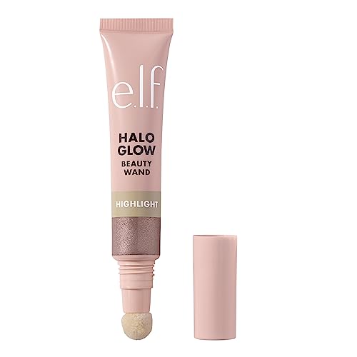 e.l.f. Halo Glow Highlight Beauty Wand, Iluminador Líquido para Piel Radiante, Fórmula Construible, Vegano y Libre de Crueldad, Cuarzo Rosa - imagen 1